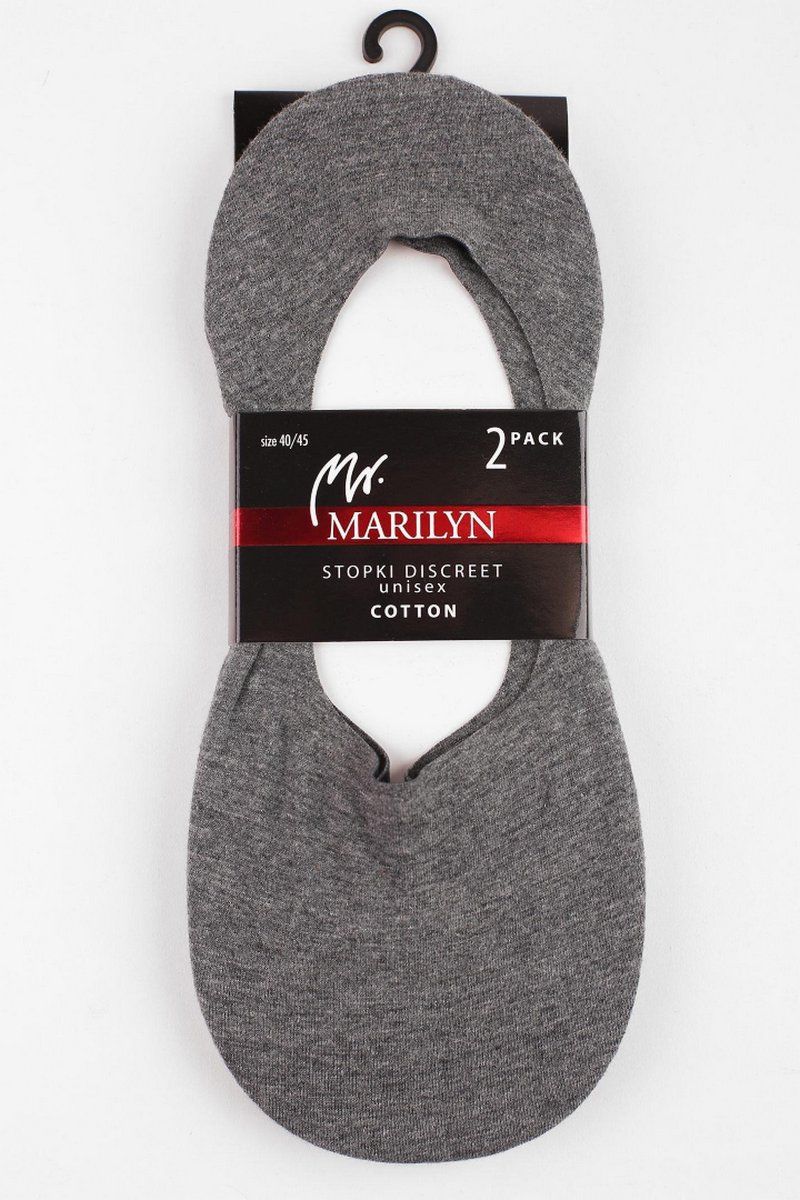 STOPKI DISCREET MEN Подследники мужские 2 пары (т. Серый, One Size)