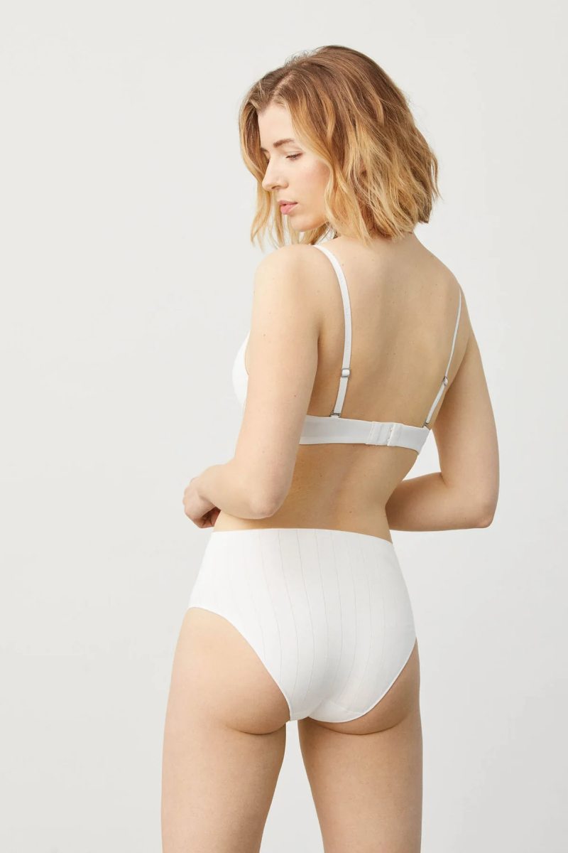 19652 High waist Трусы высокие (Белый, 38 (M))