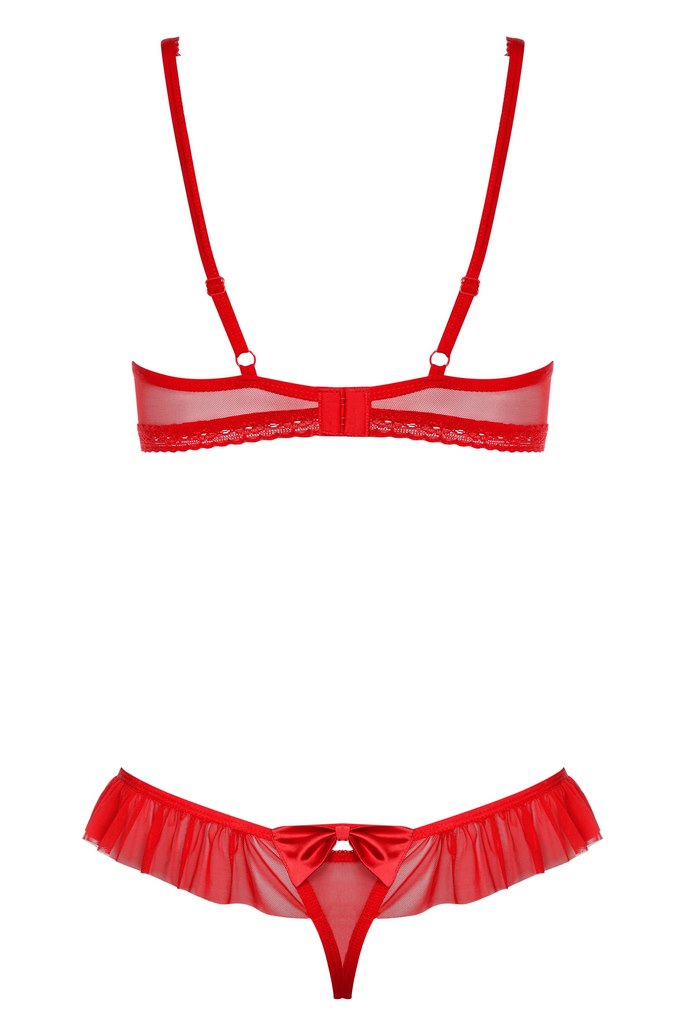 827 Set Комплект из 2 частей (Красный, S/M)