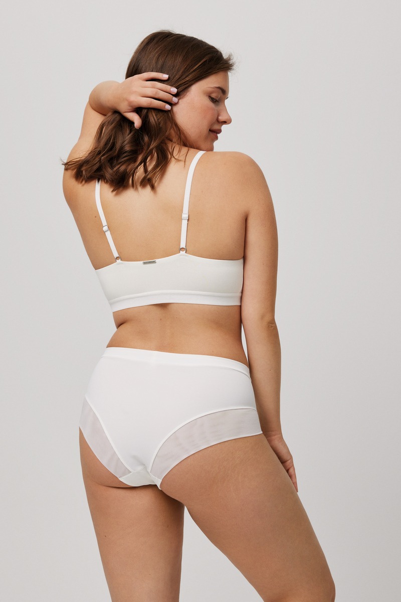 19342 High waist Трусы высокие (Белый, 38 (M))